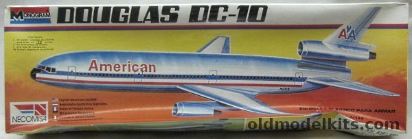 Monogram 1/144 Douglas DC-10 American Airlines - Necomisa Issue, 5413 plastic model kit